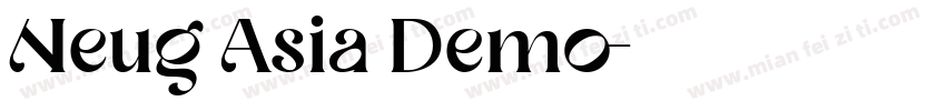 Neug Asia Demo字体转换
